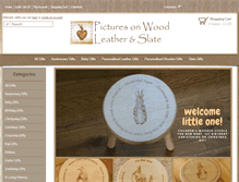 Tablet Screenshot of picturesonwood.co.uk